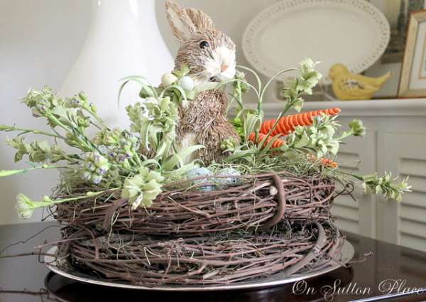 Éblouissez votre Pâques : 17 Décorations DIY à Adopter pour une Fête Inoubliable 11 Panier décoratif de Pâques