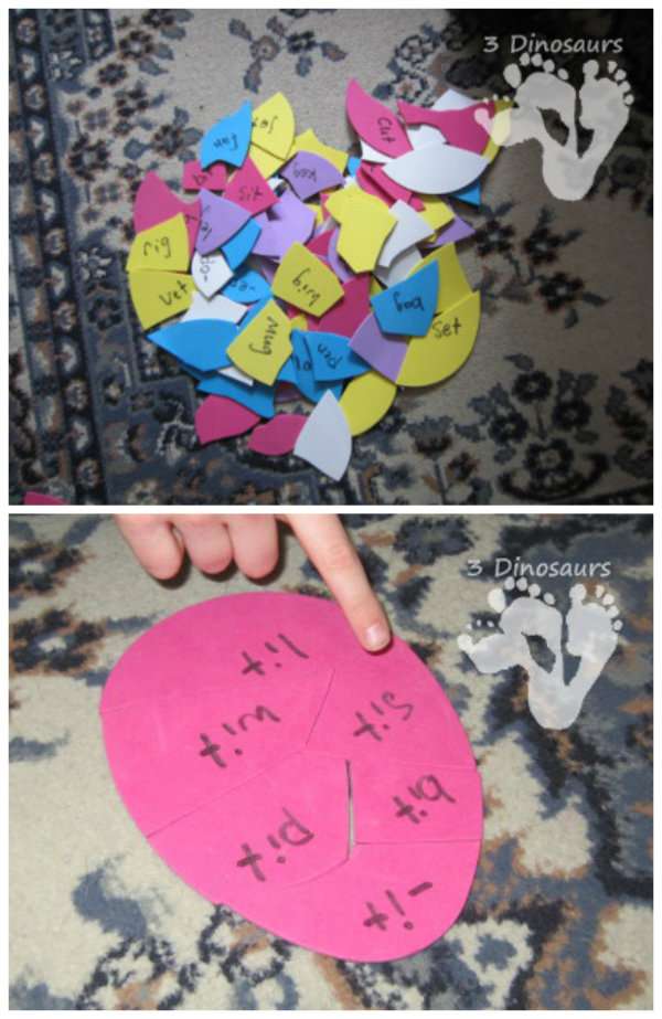 Pâques ludiques et pédagogiques : 18 idées d’activités pour vos enfants 7 Puzzle de syllabes