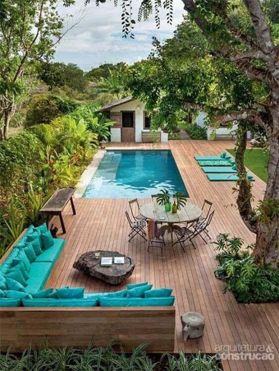 16 Idées inspirantes d'aménagement à faire autour de votre piscine 10 16 Idées inspirantes d'aménagement à faire autour de votre piscine 10