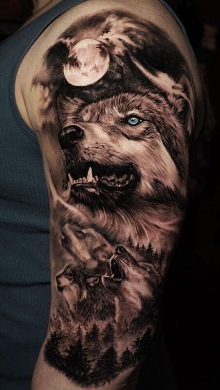 Tatouage loup : Nos 27 Plus Beaux Modèles & Leurs Significations 21 Tatouage loup : Nos 27 Plus Beaux Modèles & Leurs Significations 21