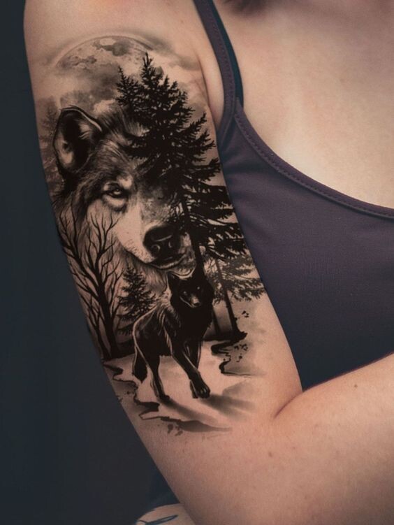 Tatouage loup : Nos 27 Plus Beaux Modèles & Leurs Significations 18 Tatouage loup : Nos 27 Plus Beaux Modèles & Leurs Significations 18