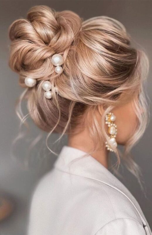 15 Coiffures de mariage avec chignon de mariée 1 15 Coiffures de mariage avec chignon de mariée 1