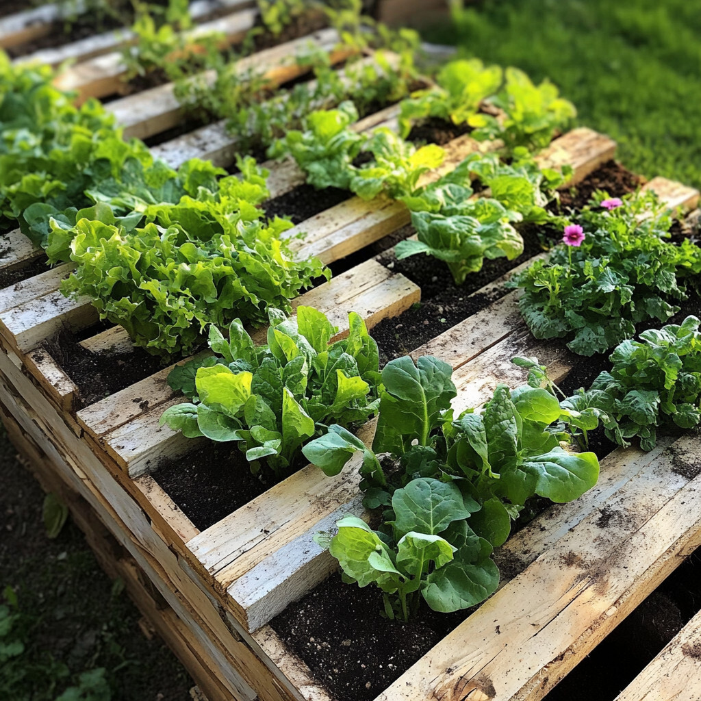 19 Id&eacute;es de jardin en palette &agrave; faire soi m&ecirc;me 15