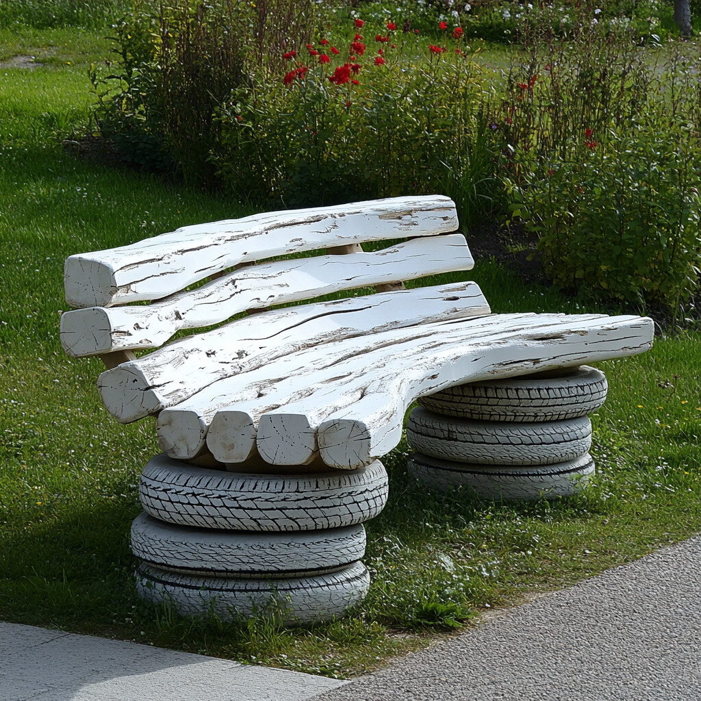 28 Id&eacute;es &agrave; faire soi-m&ecirc;me avec des pneus recycl&eacute;s 1