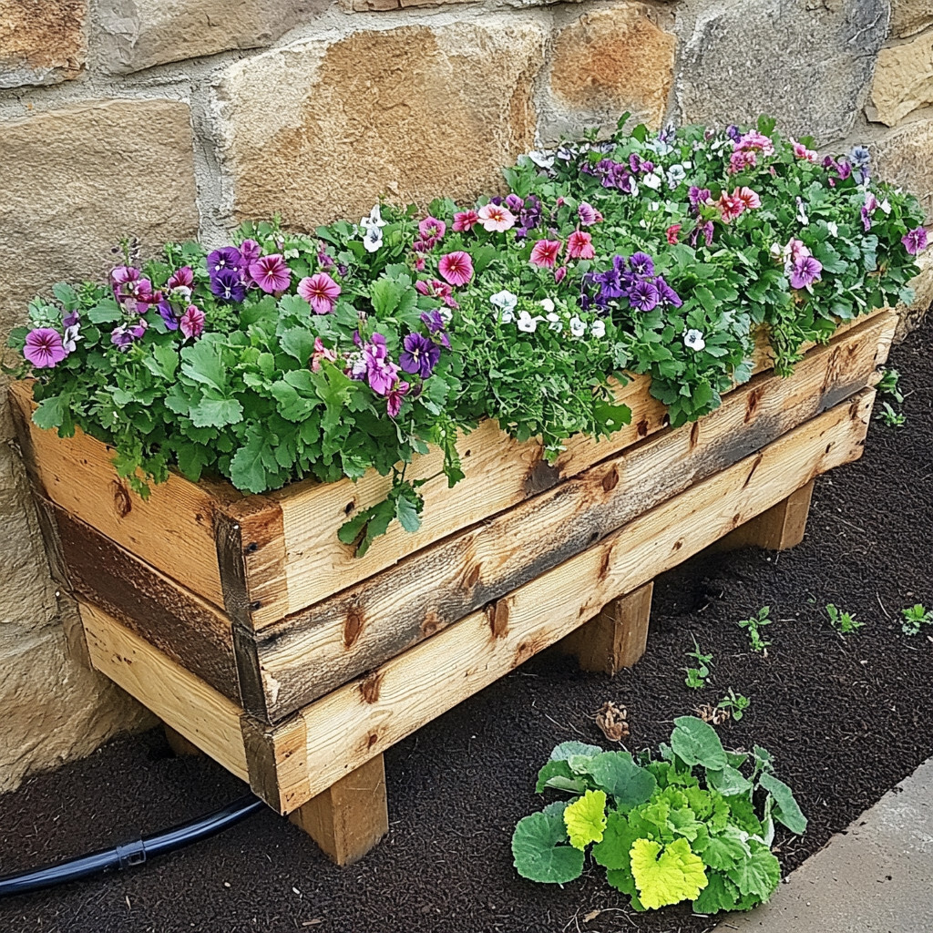 19 Id&eacute;es de jardin en palette &agrave; faire soi m&ecirc;me 17