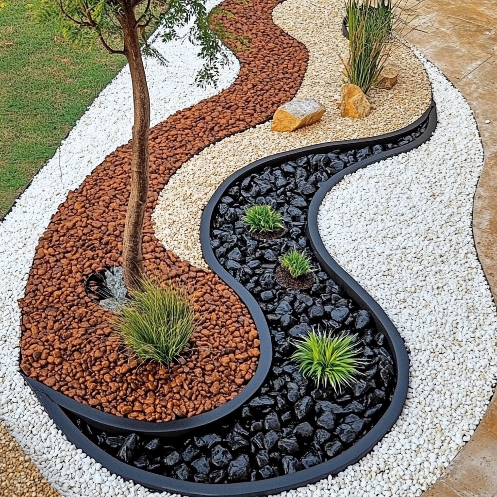 30 fa&ccedil;ons d'am&eacute;nager votre jardin avec des galets 22