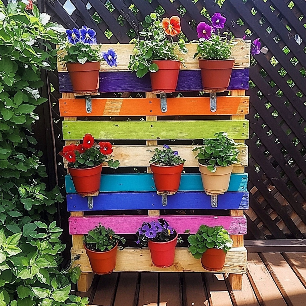 19 Id&eacute;es de jardin en palette &agrave; faire soi m&ecirc;me 18