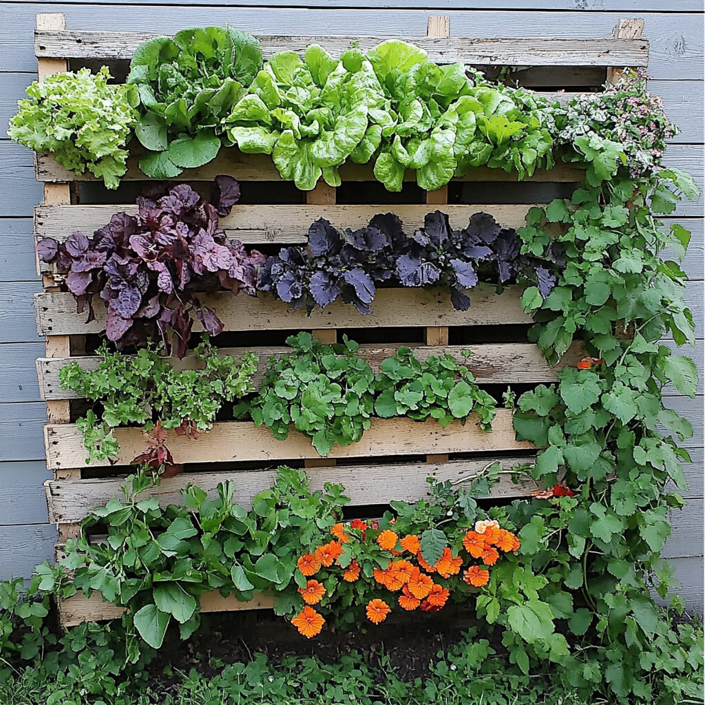 19 Id&eacute;es de jardin en palette &agrave; faire soi m&ecirc;me 5