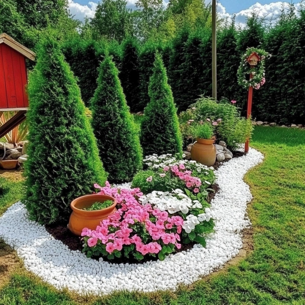 30 fa&ccedil;ons d'am&eacute;nager votre jardin avec des galets 24