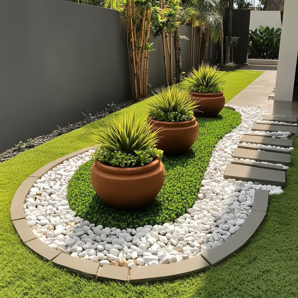 30 fa&ccedil;ons d'am&eacute;nager votre jardin avec des galets 13