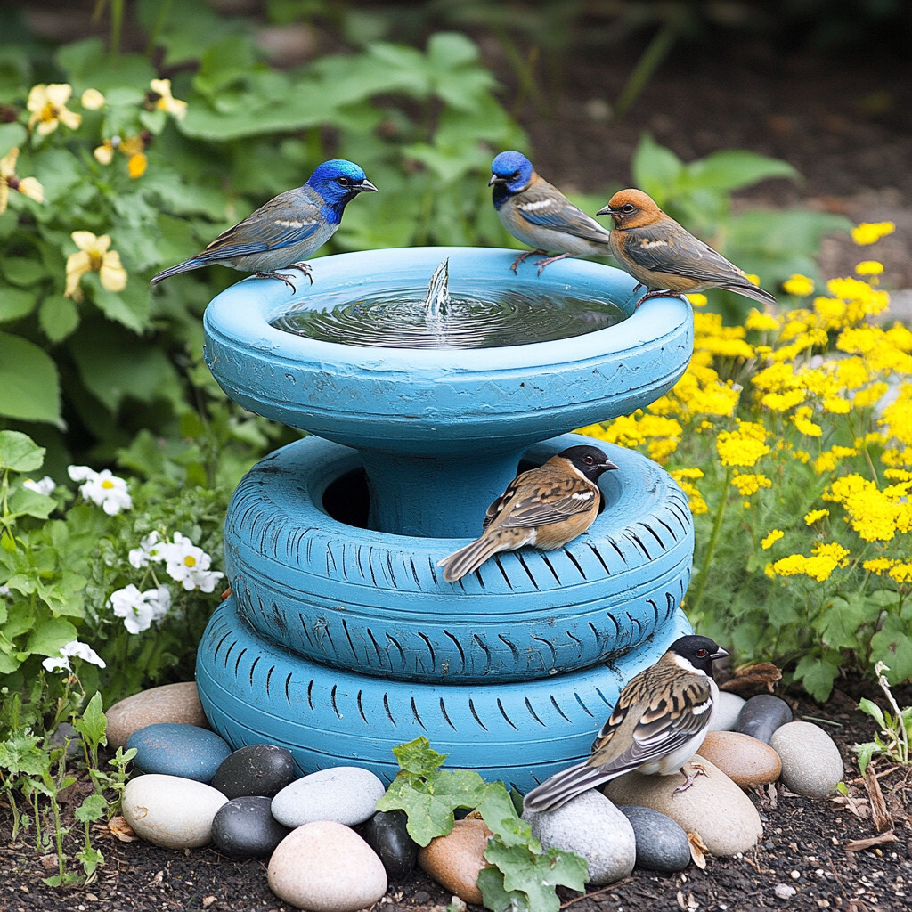 28 Id&eacute;es &agrave; faire soi-m&ecirc;me avec des pneus recycl&eacute;s 7